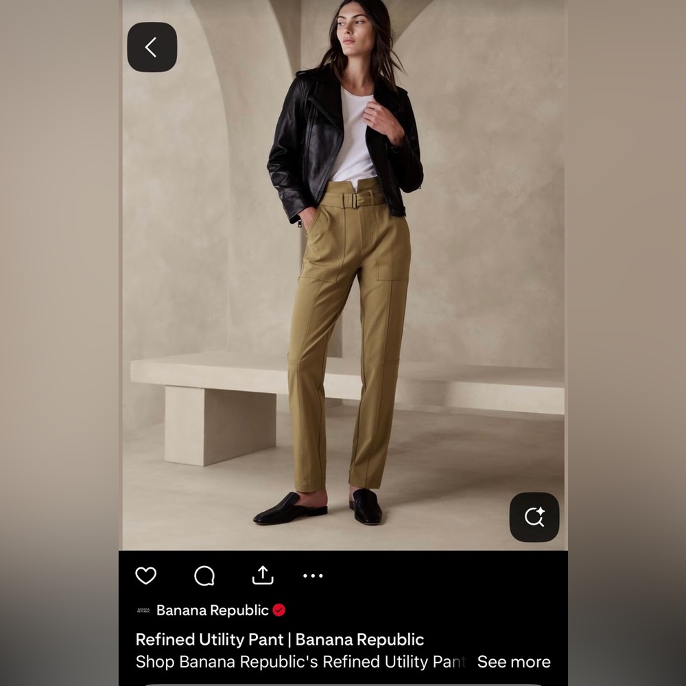 Banana Republic Women's Utility Pants - brown